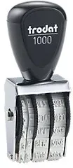 Trodat Textstempel Classic 1000 Grau, Schwarz