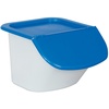 Zutatenspender, 15 Liter, LxBxH 440 x 400 x 280 mm, Behälter weiß, Deckel blau, PP