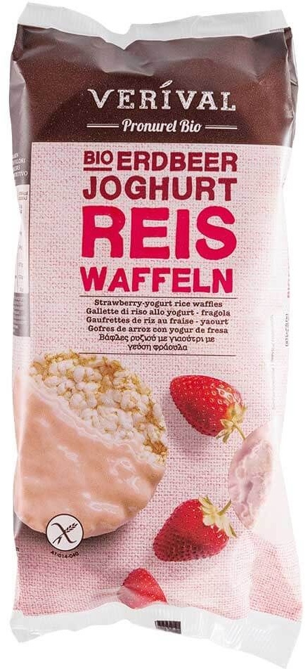 Verival Reiswaffeln Erdbeer-Joghurt glutenfrei 100 g