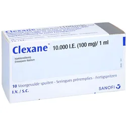 CLEXANE 10.000 I.E. 100mg/ml Inj.-Lsg.i.e.F.-Sp. 10 St