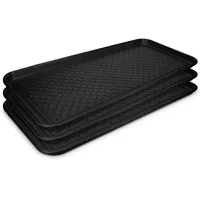 Navaris 3er Set XL Schuhablage Schuhabtropfschale - Schuhmatte Abtropfmatte