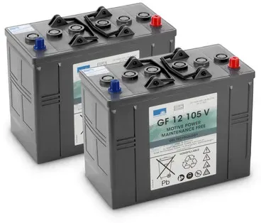 Batteriesatz Gel 2x 12V/105Ah
