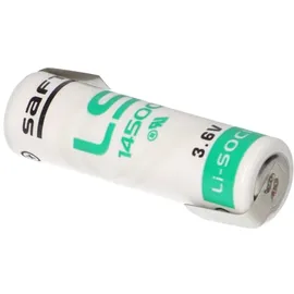 Saft Lithium 3,6V Batterie LS14500 AA-Zelle Lötfahne Z-Form