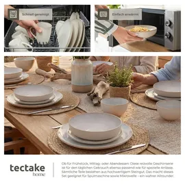 Tectake Tafelservice 24-tlg. beige