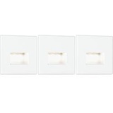PAULMANN Edge Quadro eckig LED-Wandeinbauleuchte 3er Set LED Weiß (matt)