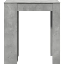 vidaXL Bartisch mit Regal 95 x 47 x 103,5 cm Betongrau