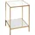 Haku-Möbel Beistelltisch Gold Transparent Metall 39 x 55 cm