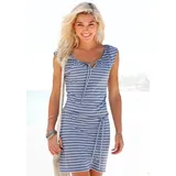 VENICE BEACH Jerseykleid Shirtkleid Blau/Weiß 40