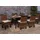 MCW Esszimmerstuhl Acireale Bananengeflecht braun 6er Set