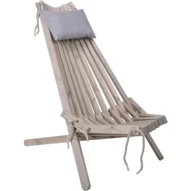 Garden Pleasure Relaxsessel Falun Gartenstuhl 69 x 93 x 104 cm aschgrau