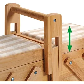 KESPER Nähkästchen braun Bambus H. 19 cm - Braun