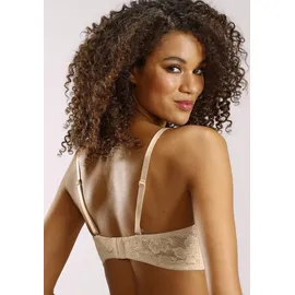 Nuance Bügel-BH mit abnehmbaren Trägern und Details aus blumiger Spitze, Sommer beige 85