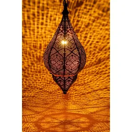 Marrakesch Orient & Mediterran Interior Kihana 1-flg. E14 40 cm rund gold