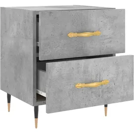 vidaXL Nachttisch Betongrau 40x35x47,5 cm Holzwerkstoff