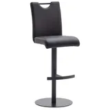 MCA Furniture Barhocker höhenverstellbar drehbar Kunstleder Schwarz