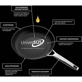 Schulte-Ufer Bratpfanne Astral mit UniverSUS-Oberflächenstruktur, (64456-28)