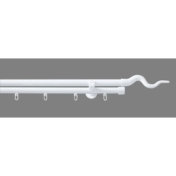 Good Life Kombi-Vorhangstange »Sepa«, 2 läufig-läufig, Fixmaß Good Life weiß L: 320 cm   Ø 20 mm