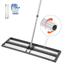 VEVOR Rasenrakel mit Rolle Nivellierrechen Levelingrake Rasenpflege 254x914mm