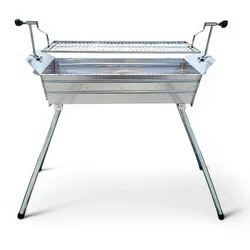 Grillpeter Mangal Ararat Edelstahl 2mm mit Abdeckhaube und Spieße