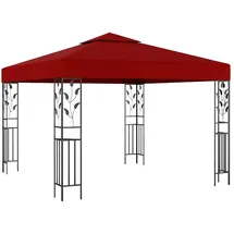 vidaXL Pavillon 3 x 3 m Weinrot