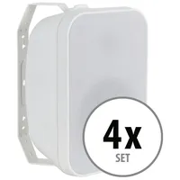 McGrey OLS-5251WH Outdoor-Lautsprecher 4X Set - Zwei-Wege-System - IP56