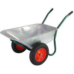 2 Rad Schubkarre Metall Zweirad Karre Schiebkarre Gartenkarre 100l 160kg