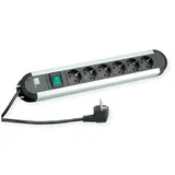 Bachmann Steckdosenleiste 6-fach 1,75 m Schwarz 1 St.