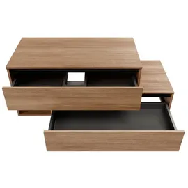 Fackelmann Waschbeckenunterschrank VITA L 2 Auszüge 128,7 x 51,6 x 46,5 cm Braun