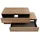 Fackelmann Waschbeckenunterschrank VITA L 2 Auszüge 128,7 x 51,6 x 46,5 cm Braun