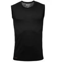 Kaipara - Merino Sportswear Funktionsshirt Merino Tank Top Herren Slimfit 150 (1-tlg) aus reiner Merinowolle Made in Germany schwarz XL