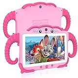 Kinder Tablet 7 Zoll Kids Tablet für Kinder ab 3-14 Android Kindertablet mit Hülle 32GB Kindersicherung GMS Certified Kleinkind Tablet mit WiFi Bluetooth Google Play Store für Mädchen Junge Magentarot