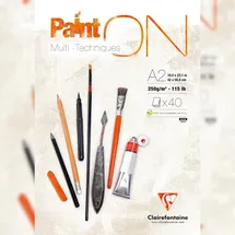 Clairefontaine PaintON Block A2 250 g/m2 weiß