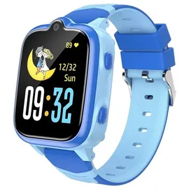 Blackview Z10 BT 51,3 mm Kunststoffgehäuse Blau Silikonarmband Blau M