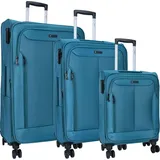 TheTrueC Kopenhagen Koffer-Set 3-tlg. dark petrol/blau