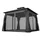 Blumfeldt ShadeFortress Pavillon 3x3 m verzinktes Stahldach schützt vor Sonne, Regen und Wind Schwarz