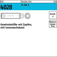 Industrial Quality Supplies ISO 4028 Gewindestifte mit Zapfen &