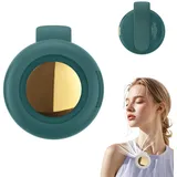 Clip Ventilator Klein, Tragbarer Mini Ventilator Leise, 2025 Neu Handventilator Akku Aufladbar, Hüftventilator Nackenventilator mit 3 Geschwindigkeiten für Außenbereich, auf Reisen und im Büro (Grün)