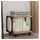vidaXL Druckerständer Artisan-Eiche 41 x 28 x 33,5 cm Holzwerkstoff, Moderner Büroschrank, rechteckiger Druckerstand, 2-stöckiges Rollmöbel, abschließbare Räder, Urbane Aufbewahrung