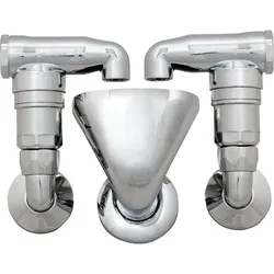 Doppel-Rohrbelüfter 1/2''x1'' verchromt DVGW-geprüft