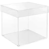 Belle Vous Transparente Quadratische Acrylbox mit Deckel - 15