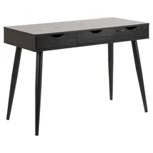 Actona Beistelltisch/Schreibtisch Jupiter 110 cm 3 Schubladen - schwarz - Schwarz