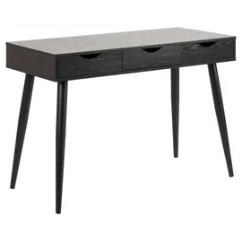 Actona Beistelltisch/Schreibtisch Jupiter 110 cm 3 Schubladen - schwarz - Schwarz