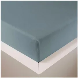 Traumschlaf Spannbettlaken Baumwolle-Jersey-Lyocell 120 x 200 cm grau