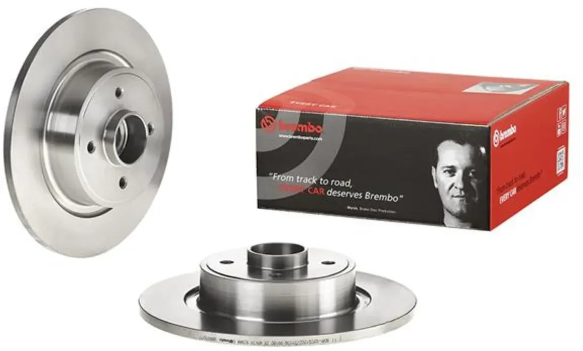Disque de frein BREMBO 08B65017 arrière, plein, 1 pièce