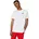 Freizeit T-Shirt Herren 100 white/black/university red M