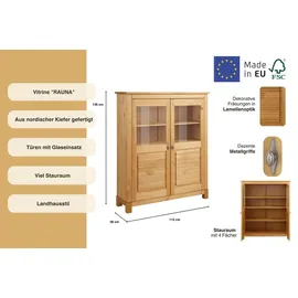OTTO home Highboard 111,6 x 135,7 x 38 cm Beige