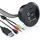 CSL Tisch USB Hub mit Kartenleser & Aux Anschluss 3x USB 3.2 Gen1/ 2x 3,5mm Klinke / microSD + SDXC