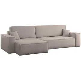kaiser möbel Ecksofa mit schlaffunktion und bettkasten, BEST XL stoff Poso, Quelle, Verita, Mit Bettfunktion und Bettzeugfach beige