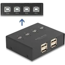 DeLock USB 2.0 Switch für 2 PC an 1 Gerät