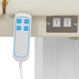 Physa Massageliege elektrisch - 2 Motoren - 300 W - 193 x 69 x 59 - 84 cm - 175 kg - Weiß